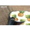 Vintage - Ananas - Blad Placemat vinyl groot 368 -closeup