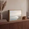 Kustlijn - Strand - Oceaan Light Box met batterij (Wandlamp) middel -sfeer2