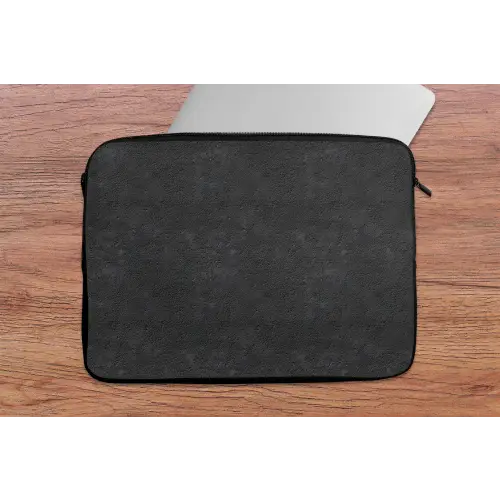 Donkergrijs - Asfaltstructuur - Ruw laptophoes neopreen klein 279 -tafel