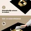 Appel - Goud - Chrome - Zwart Inductie beschemer met haakjes klein -ky-schoon-nl
