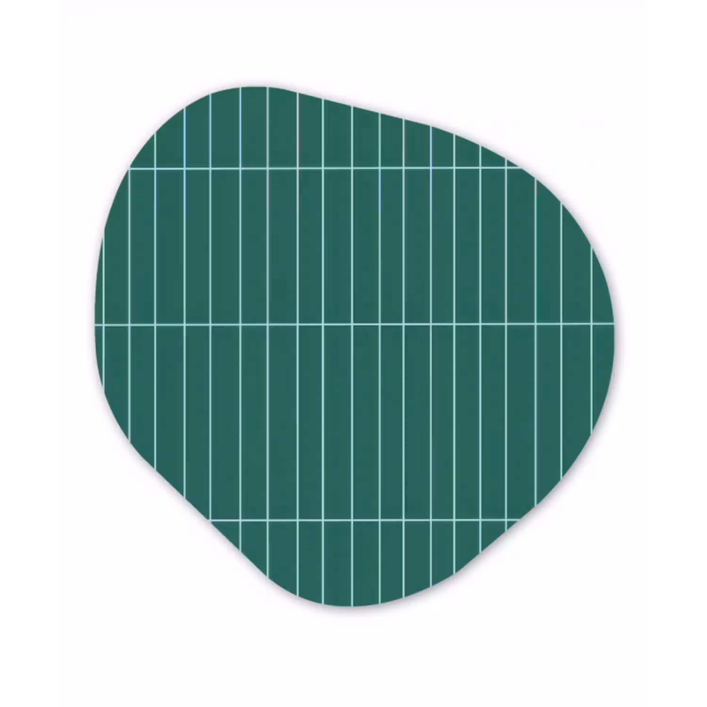 Patroon - Tegel - Saliegroen Wandcirkel Organisch Forex 3mm klein 629 -3d