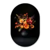 Herfst - Boeket - Oranje Wandcirkel Ovaal Forex klein -3d