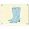 Illustratie - Cowboylaarzen - Patroon tuinposter los doek klein -3d