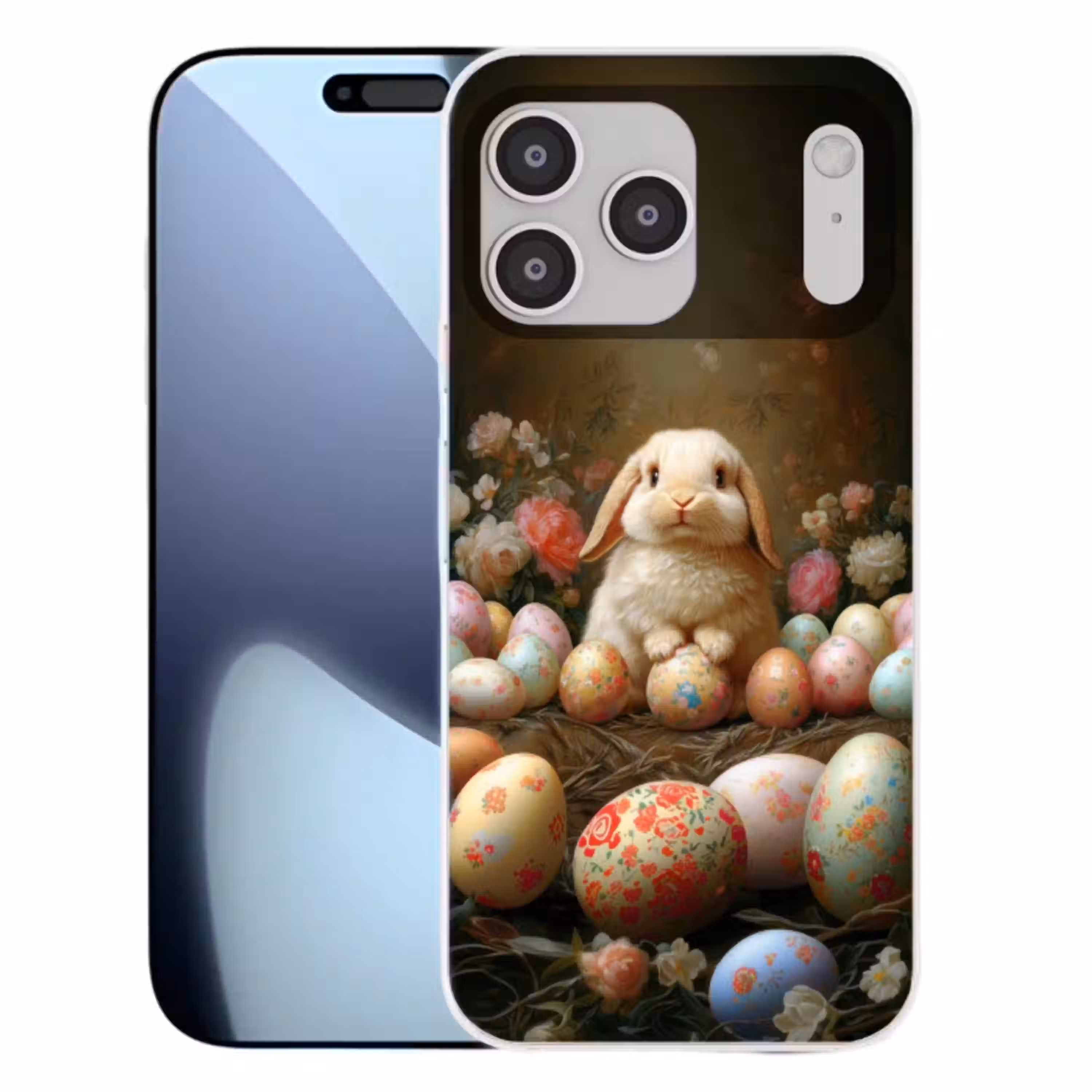 Konijn - Paaseieren - Stilleven Telefoonhoesje iPhone 17 Pro Max klein -3d