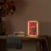 Close up - Bloem- Rood Light Box met kabel (Tafellamp) klein -sfeer4