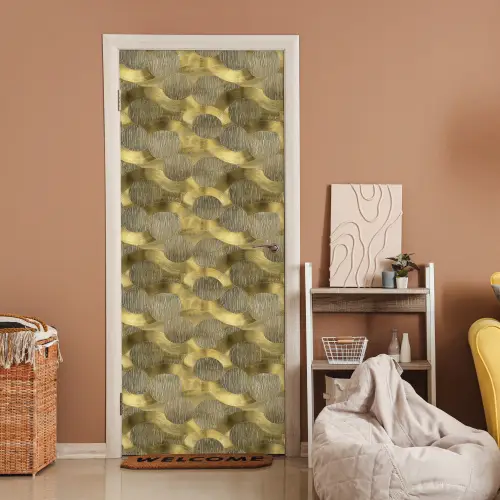 Modern - Geometrisch - Goud deurposter klein 289 -sfeer1