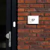 Wit met bloementakjes - Traditioneel Naambord Rechthoek middel -sfeer1-rechthoek-S