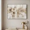 Abstracte vierkanten - Aardetonen - Mistig Textielframe - compleet frame klein -sfeer2