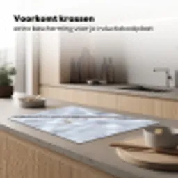 Vogeltje - Sneeuw - Tak - Winter - Zacht Inductie beschermer vinyl 3mm klein -sfeer1
