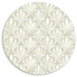 Barok - Patroon - Beige Wandcirkel kunststof plaat 5mm dik klein 188 -3d