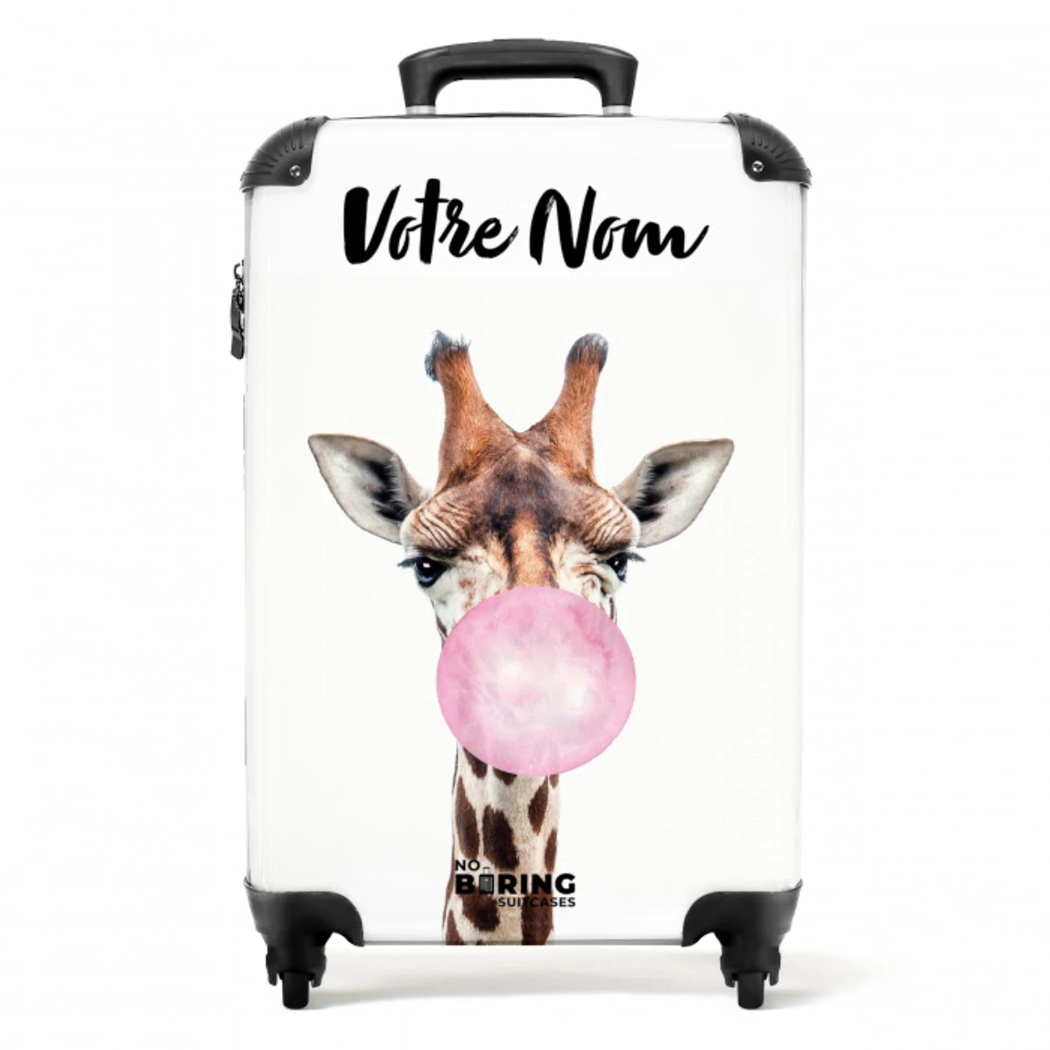 Kauwende Kobus NBS - Handbagage koffer - Kinderen Unisex middel -productfoto_recht