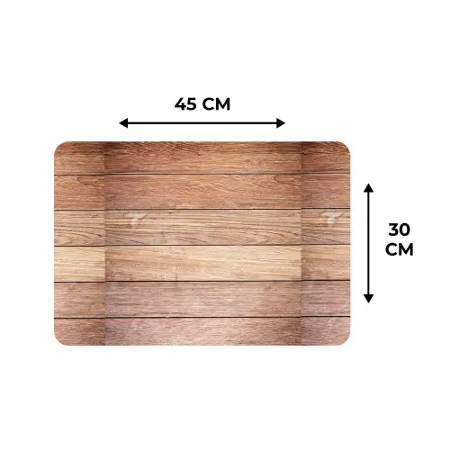 Eikenhout - Planken - Patronen Placemat vinyl groot 368 -specs