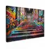 Trap - Graffiti - Kleuren - Kunst canvas 2cm klein -z3d