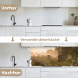 Hek - Natuur - Mist - Veld keuken achterwand 2 middel -voor-na_DE