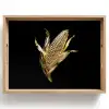 Mais - Eten - Goud - Zwart Dienblad Rechthoek middel -z3d_shopping