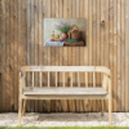 Lavendel - Brood - Stilleven Tuinposter op houten frame 2 cm dik klein -sfeer4
