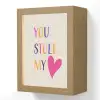 Hart - Valentijn - Tekst Light Box met kabel (Wandlamp) klein -3d