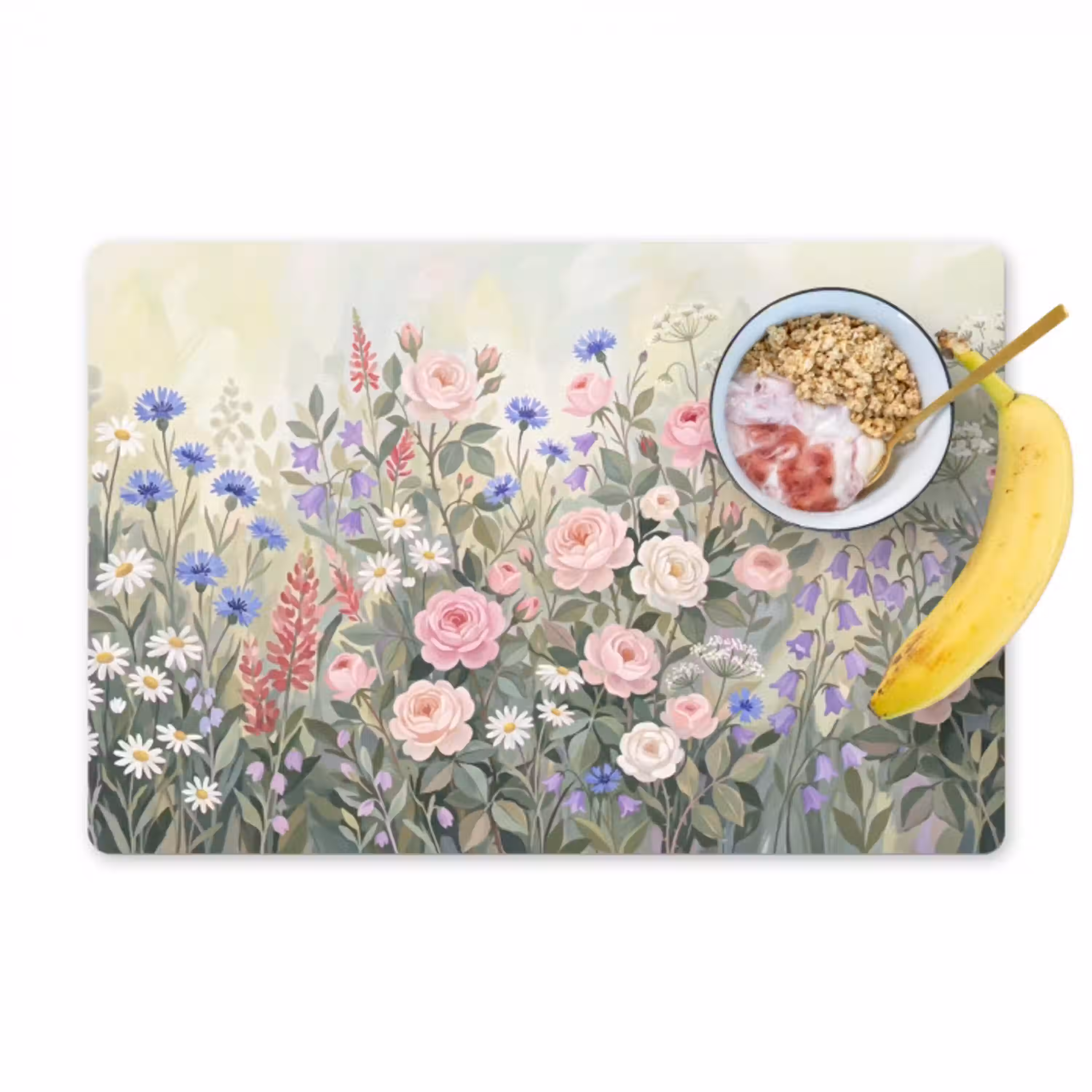 Bloemen - Tuin - Natuur - Kleurrijk Placemat vinyl groot -zzzproduct_Kitchenyeah-website