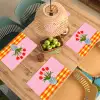 Tulpen - Roze - Vaas Placemat vinyl groot -zzsfeer5_Kitchenyeah-website