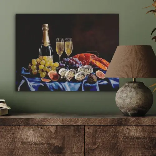 Champagne - Luxe - Oesters PET vilt klein -sfeer2