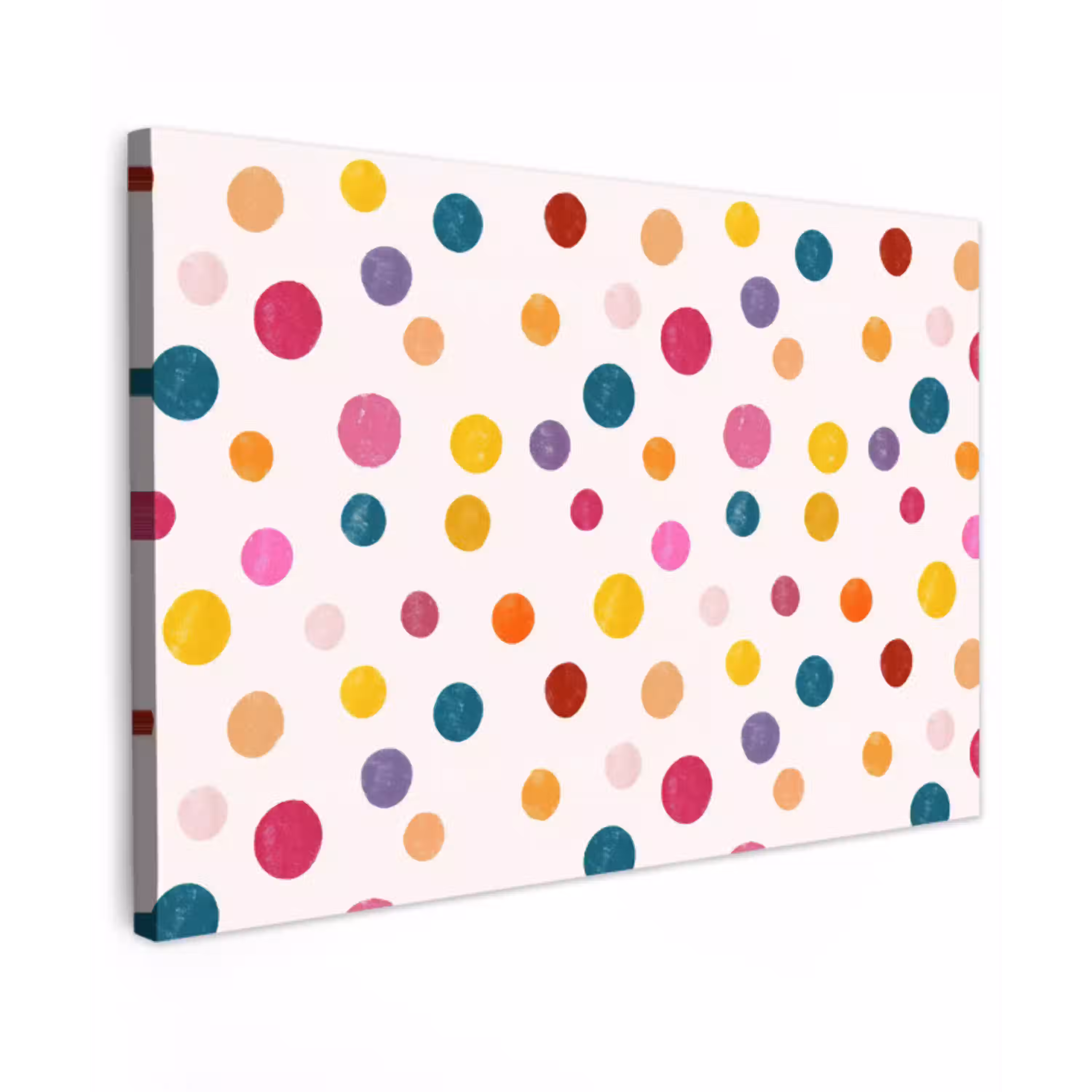Cirkels - Speels - Kleurrijk canvas 2cm klein 34 -z3d