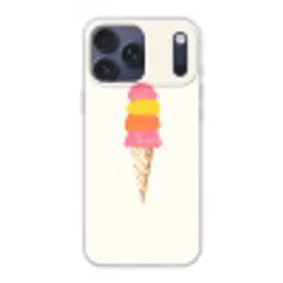 Schepijs - Hoorntje - Illustratie - Minimalistisch Telefoonhoesje iPhone 17 Pro Max klein -3d