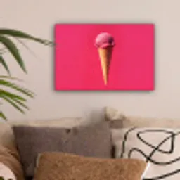 Schepijs - Roze - Hoorntje canvas 2cm klein -sfeer1