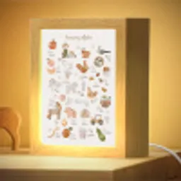 Alfabet - Boerderij - Educatief - Letters leren voor kinderen - Dieren Light Box met kabel klein -zzzz_3d_website