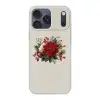 Kerststuk - Poinsettia - Dennenappels - Rood Telefoonhoesje iPhone 17 Pro Max klein -3d
