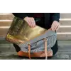 Zonlicht - Bospad - Bomen laptophoes neopreen klein -tas