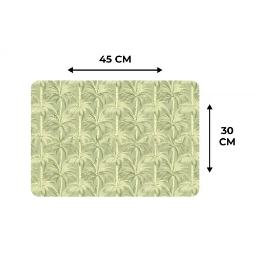 Palmwoud - Tropisch - Groen Placemat vinyl groot 368 -specs