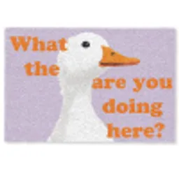 Duck - Animal - Quote Deurmat klein -zkaufland3d