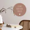 Spreuken - Jij bent mijn liever dan lief - Quotes Wandcirkel kunststof plaat 5mm dik klein -sfeer4