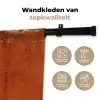 Bloemen - Wit - Subtiel - Roestkleur Wandkleed katoen klein -sfeer2