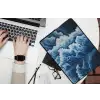 Golven - Blauw - Schuim laptophoes neopreen klein -bureau