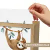 Luiaard - Dier - Jungle dieren Light Box met kabel (Kinderlampje) klein -USP_websiteprintNL