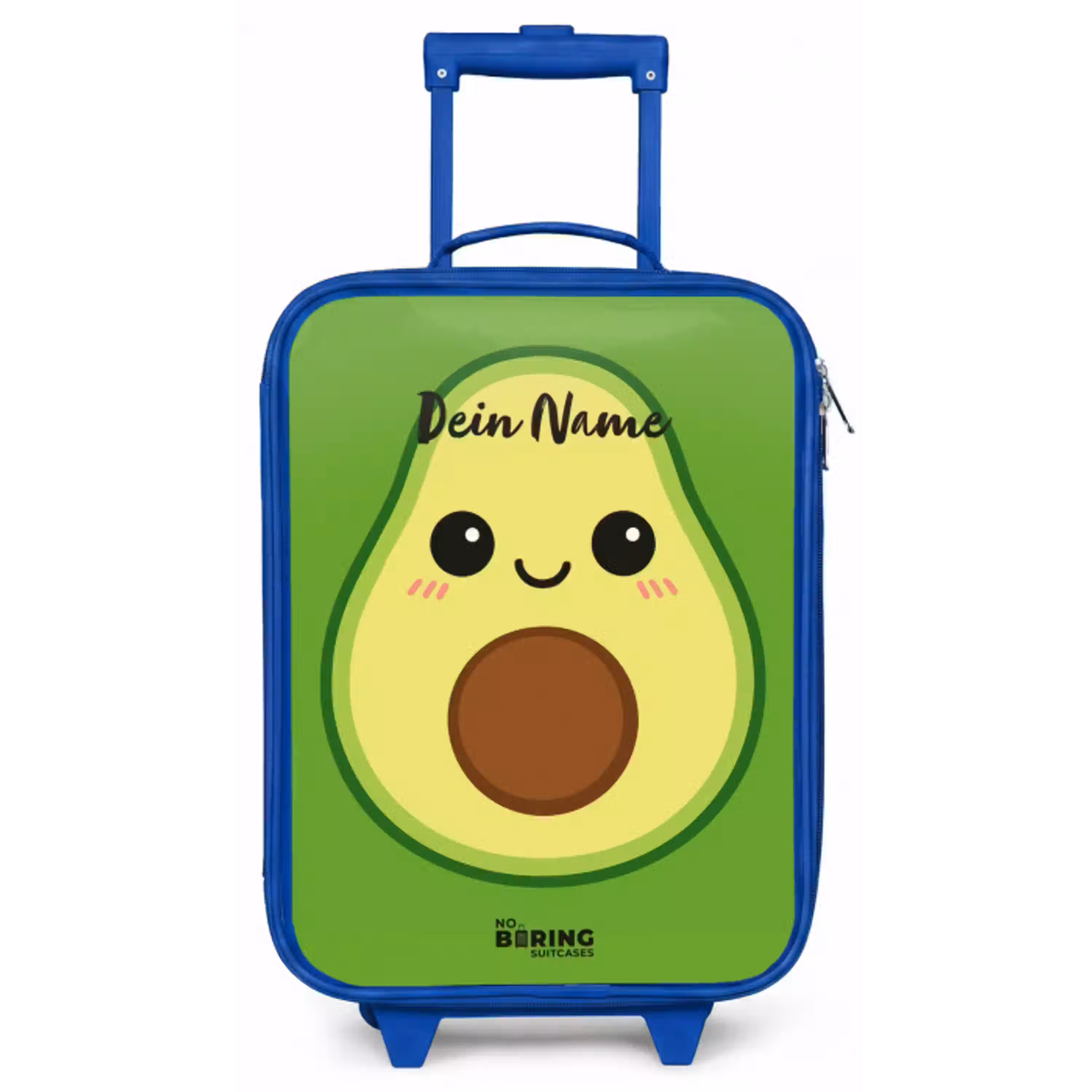 Kawai - Avocado - Groen Kinderkoffer - Blauw klein -zz3dotto