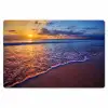 Zee - Strand - Zonsondergang - Wolken - Horizon Placemat vinyl groot -zzsfeer1_Kitchenyeah-website