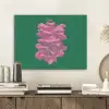 Abstract - Pink - Lijnen - Groen PET vilt klein -sfeer1