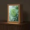 Blad - Plant - Groen - Textuur Light Box met kabel (Tafellamp) klein -z3d_website