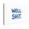 Blauw - Quote - Wit canvas 2cm klein -z3d