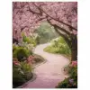 Kersenbloesem - Natuur - Sakura - Pad - Japanse tuin poster papier klein -3d