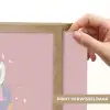 Eenhoorn - Roze - Bloemen Light Box met batterij (Wandlamp kind) middel -USP_websiteprintNL