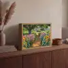 Bloemen - Pad - Zonnebloemen - Tuin - Hortensia Light Box met batterij (Wandlamp) middel -sfeer2