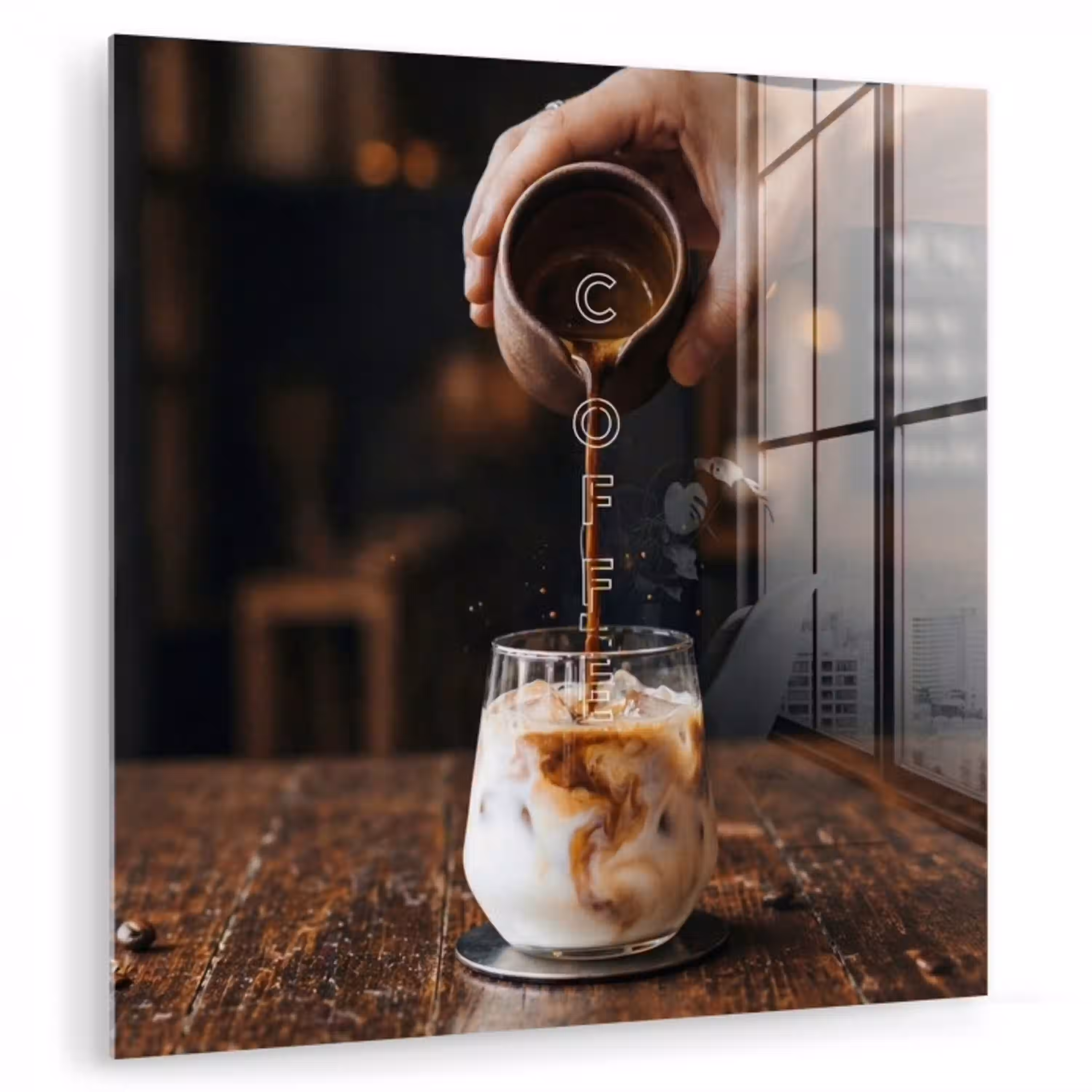 Espresso - Melk - Café plexiglas 5mm klein -zzzproduct_nieuw