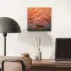 Zee - Boot - Wolken - Oranje aluminium wit klein -sfeer5