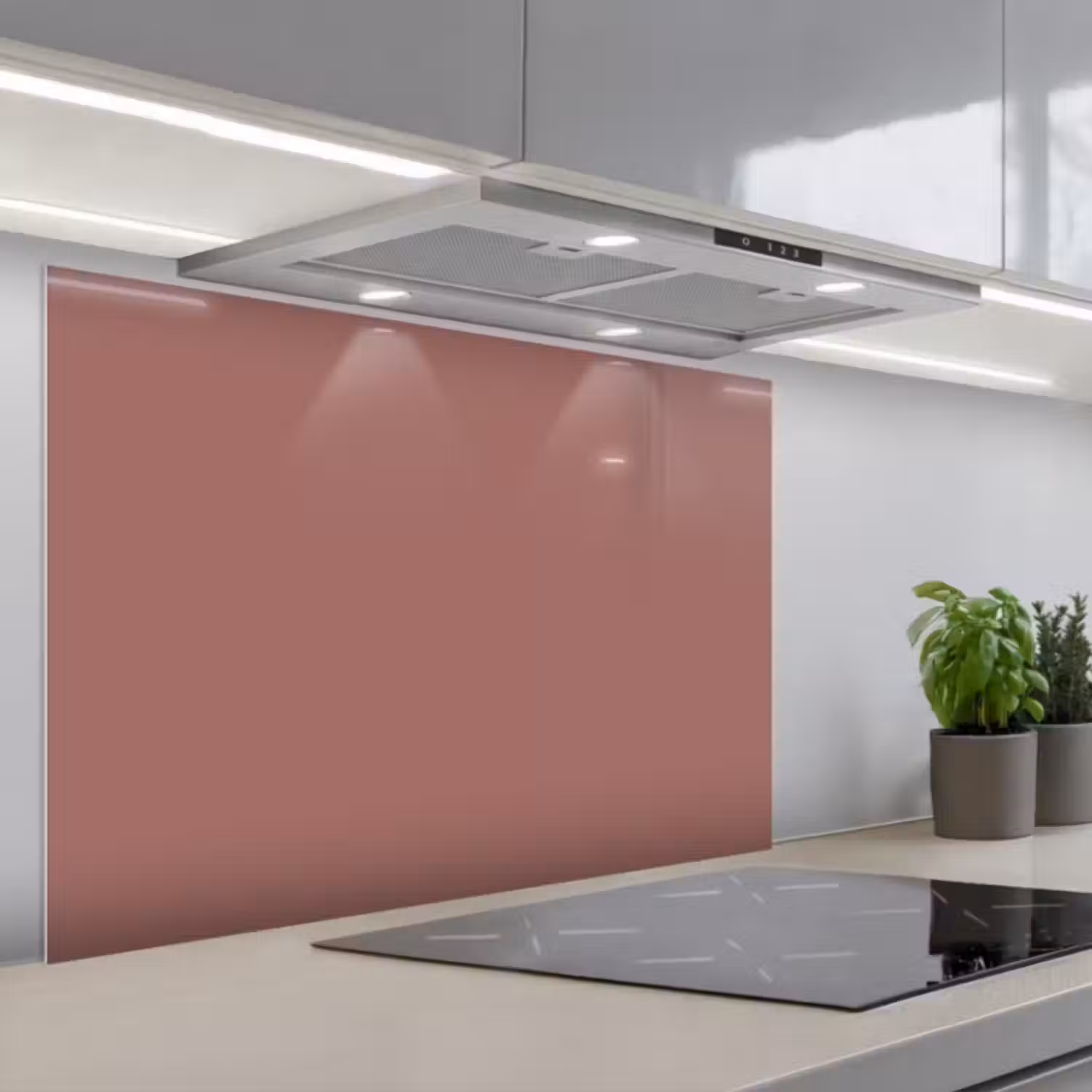 Spatscherm keuken - Terracotta - Patronen - Roze