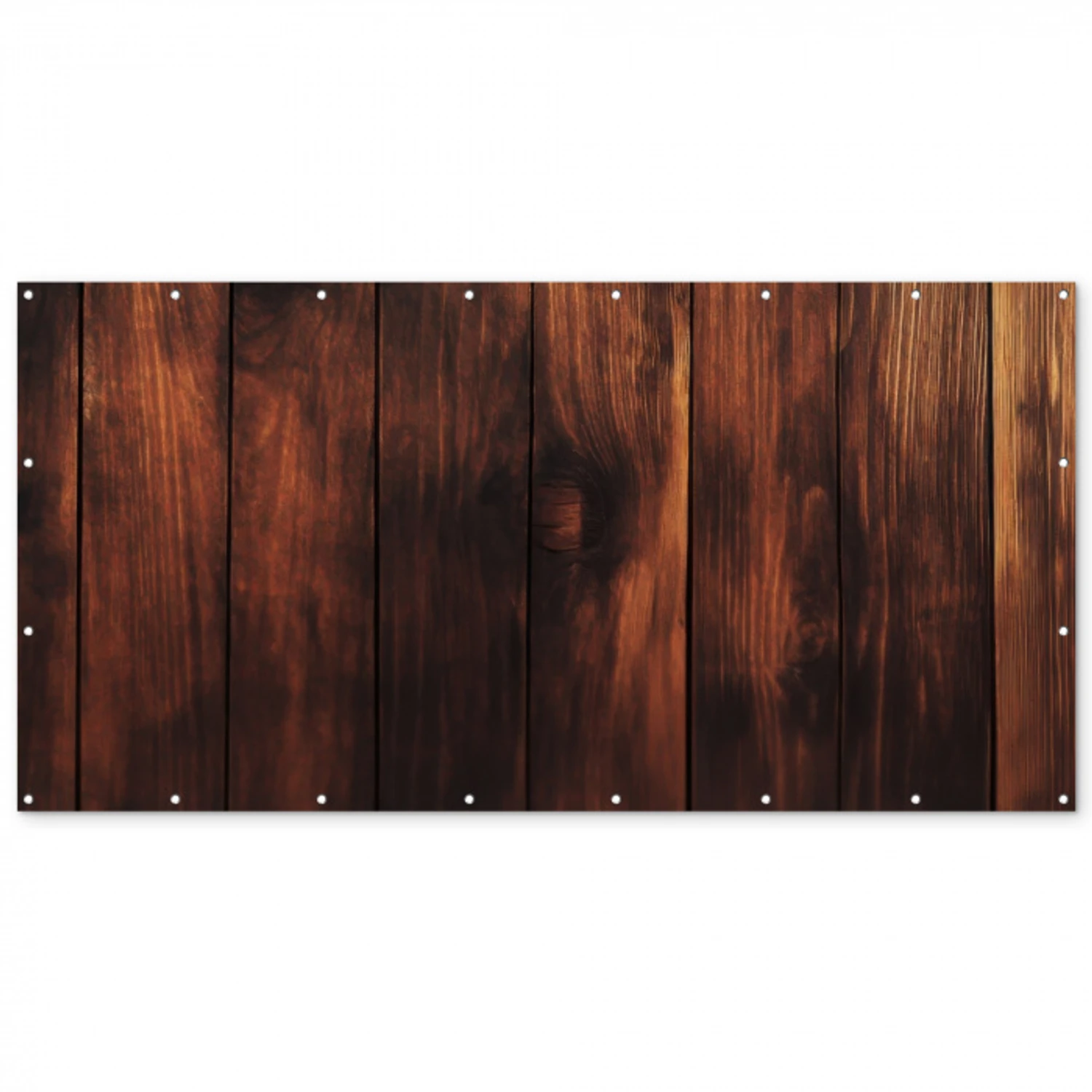 Hout - Planken - Vintage - Donkerbruin Balkonbeschermer Duitsland klein -zz_3d