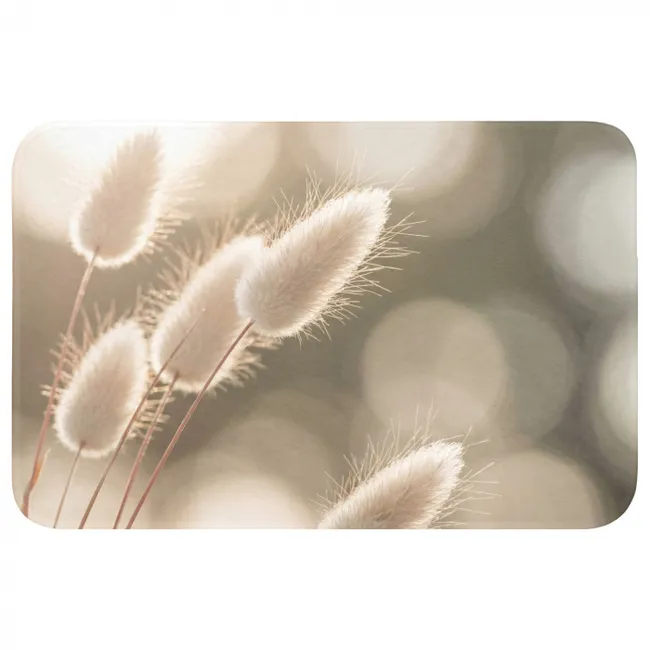 Badmat - Hazestaartgras - Wit - Zonlicht