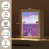 Lavendel - Natuur - Paars - Bomen - Bloemen Light Box met kabel (Tafellamp) klein -USP_websiteoverzichtDE